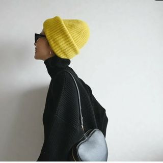 chiiiibag　knit beanie　ニットビーニー　新品未使用品(ニット帽/ビーニー)