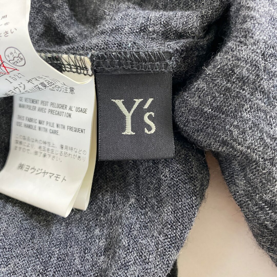 Y's(ワイズ)の29L10 Y's ワイズ タートルネックニット 2 グレー ウール セーター 秋冬 トップス Yohji Yamamoto ヨウジヤマモト レディースのトップス(ニット/セーター)の商品写真