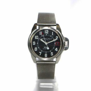 ハミルトン(Hamilton)のハミルトン カーキ 腕時計 自動巻き アナログ 裏スケ シルバー色 6305(腕時計)