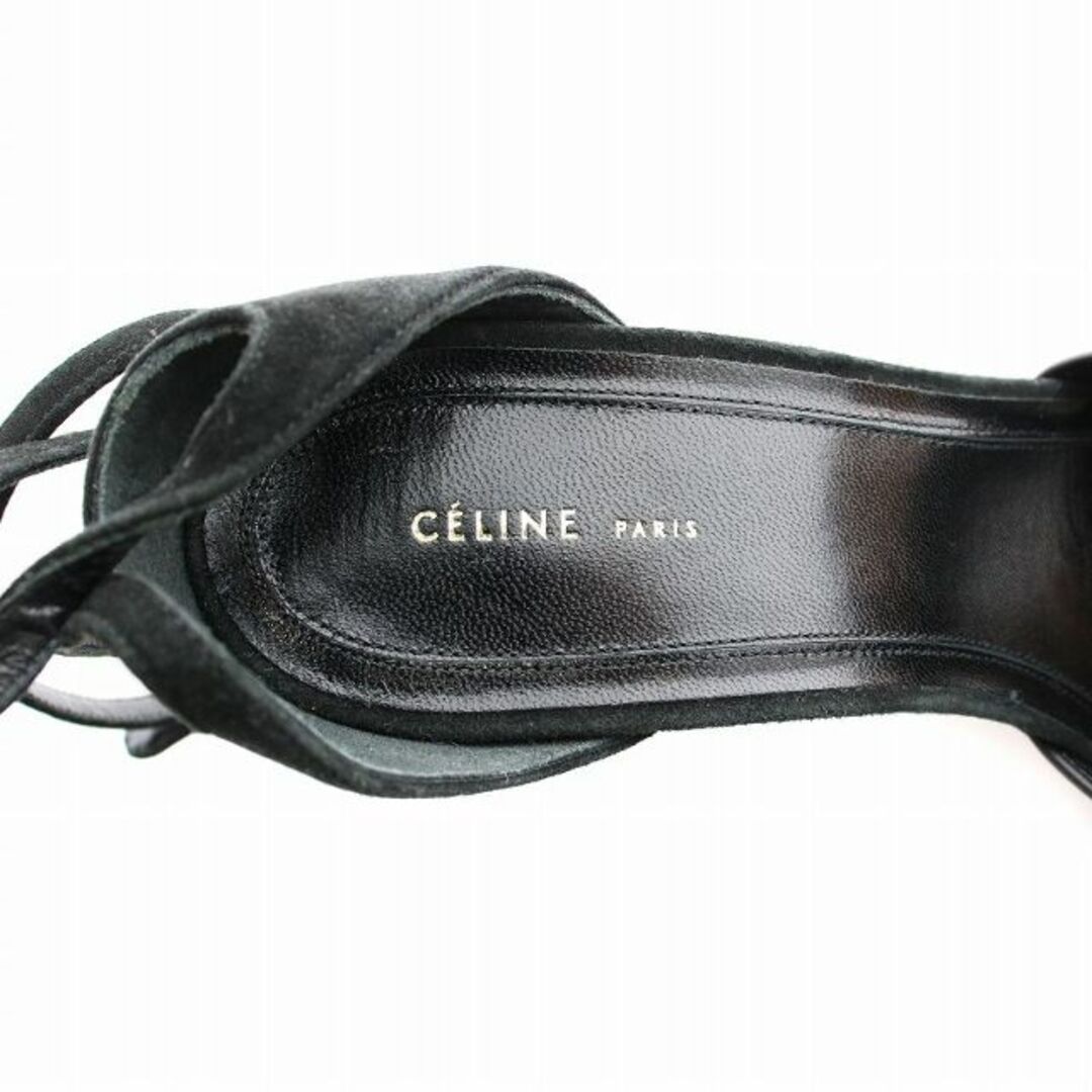 celine(セリーヌ)のセリーヌ フィービー期 サンダル レザー スエード ストラップ 37 23.5黒 レディースの靴/シューズ(ミュール)の商品写真