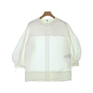 ジルサンダー(Jil Sander)のJIL SANDER ジルサンダー ブラウス 34(XXS位) 白 【古着】【中古】(シャツ/ブラウス(長袖/七分))