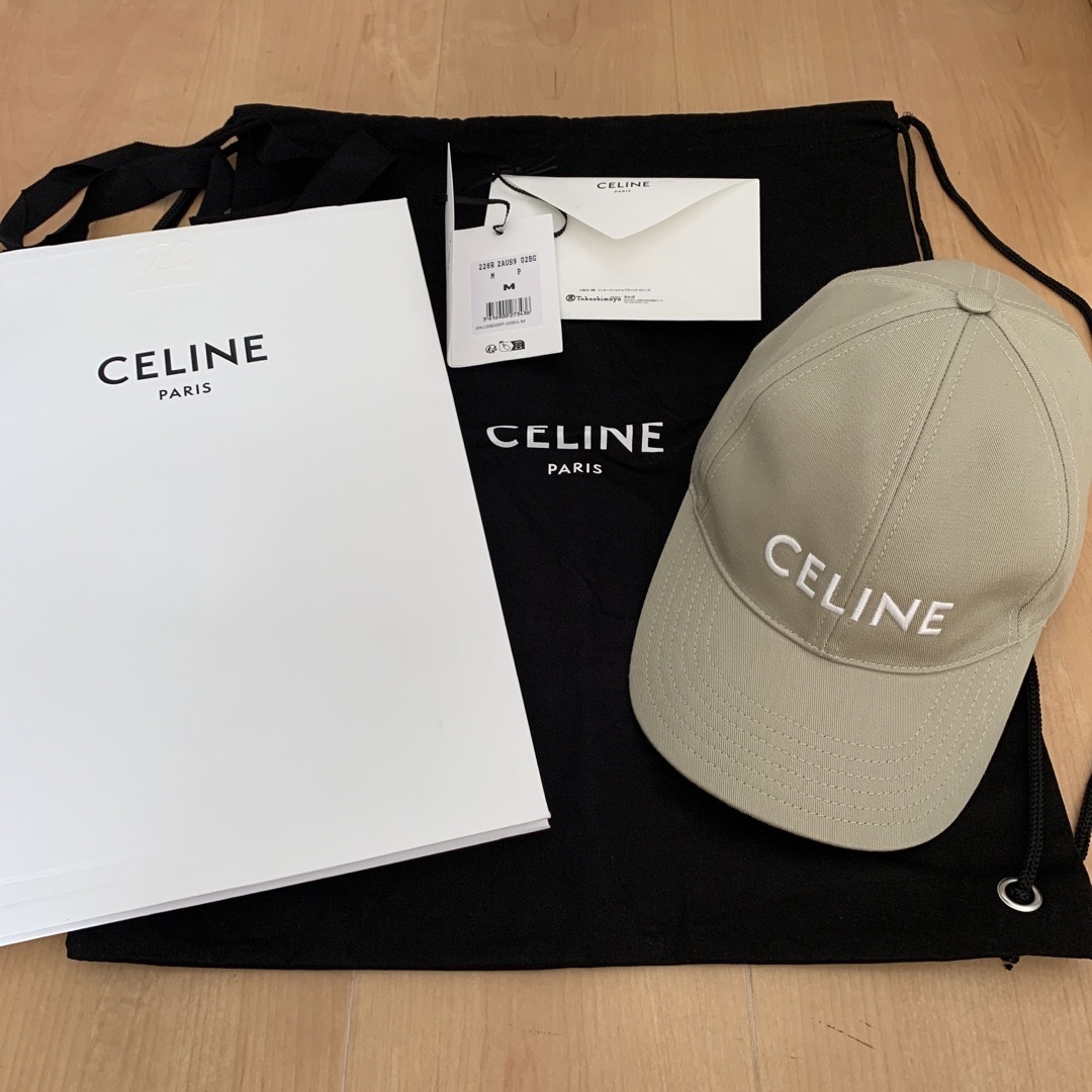 レディース未使用　CELINE  セリーヌ　ベースボールキャップ / コットン