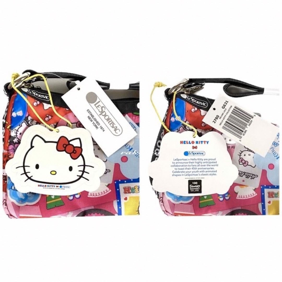 LeSportsac(レスポートサック)のレスポートサック　ハローキティ　ショルダーバッグ　45thハワイ限定　新品 エンタメ/ホビーのおもちゃ/ぬいぐるみ(キャラクターグッズ)の商品写真