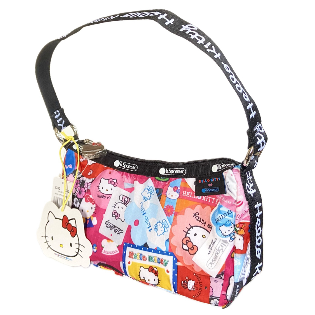 LeSportsac(レスポートサック)のレスポートサック　ハローキティ　ショルダーバッグ　45thハワイ限定　新品 エンタメ/ホビーのおもちゃ/ぬいぐるみ(キャラクターグッズ)の商品写真