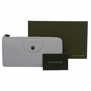 LONGCHAMP - LONGCHAMP ロンシャン 長財布 グレー レザーの通販 by