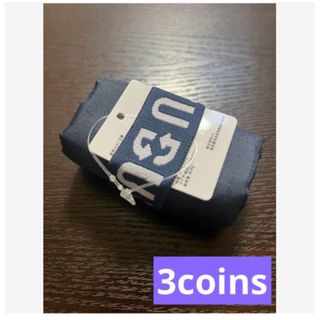 スリーコインズ(3COINS)の未使用品　スリコ　スリーコインズ　ノベルティ　エコバッグ  カラー　ネイビー(エコバッグ)