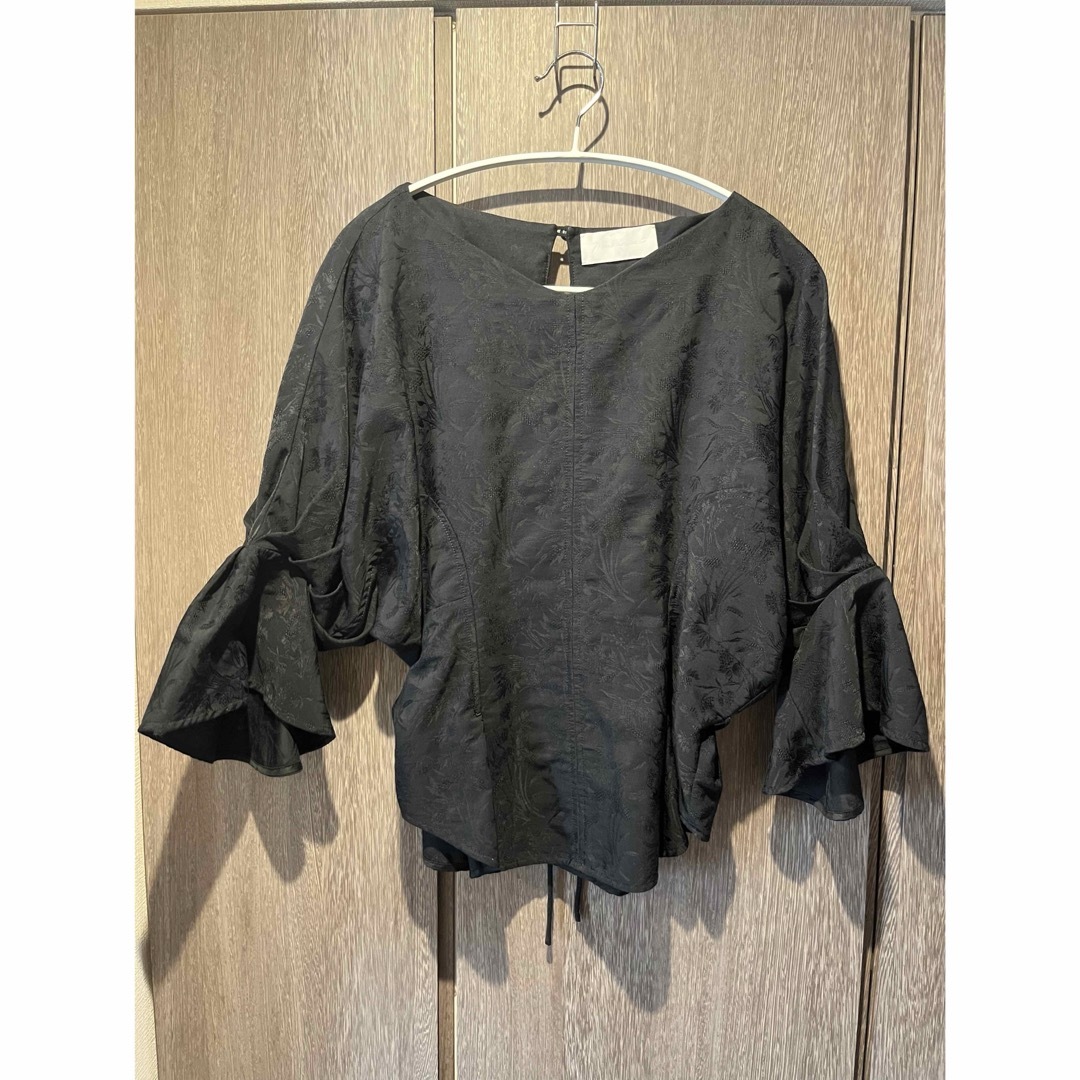 mame(マメ)のmame Jacquard OHINERI Sleeves Shirt レディースのトップス(シャツ/ブラウス(長袖/七分))の商品写真