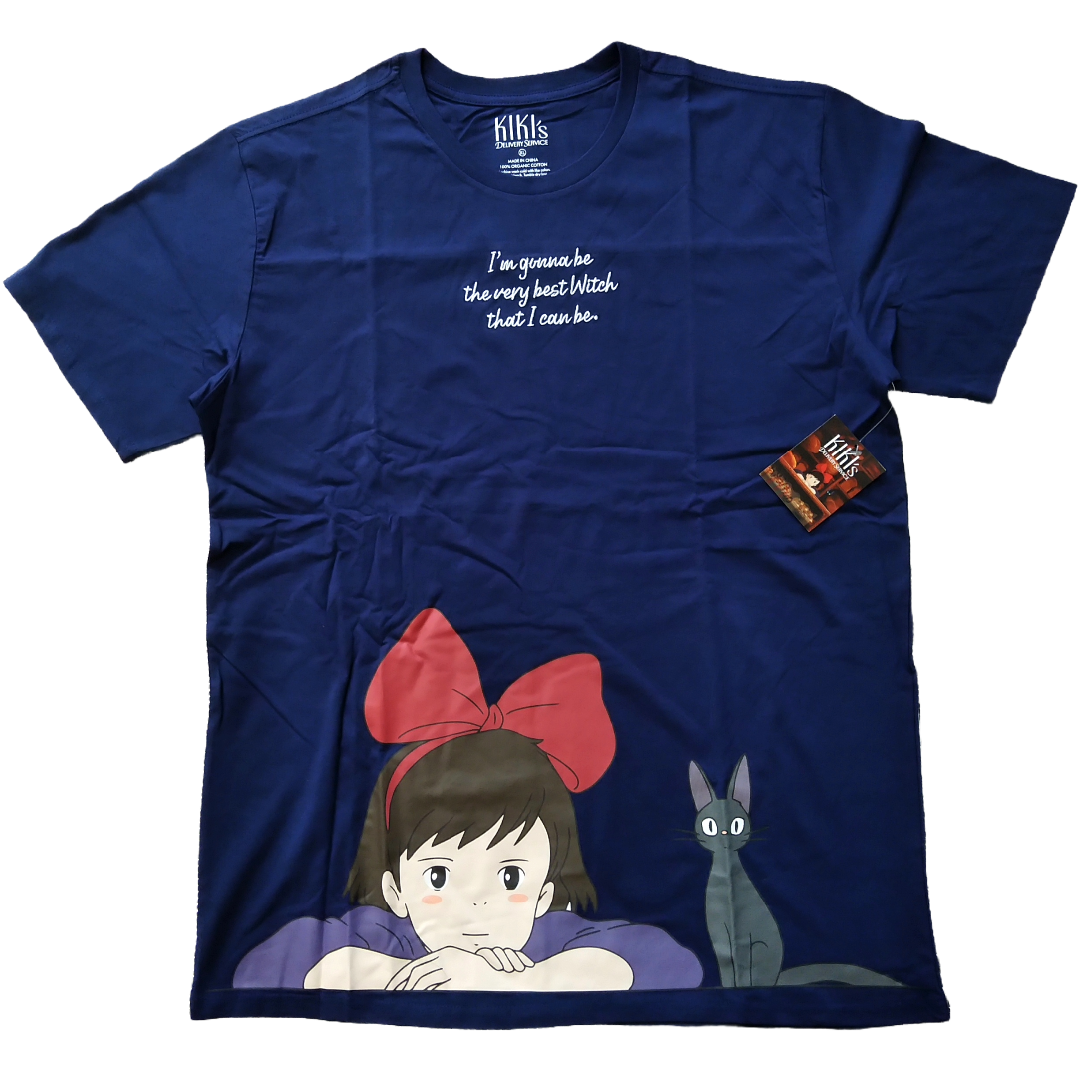 メンズ魔女の宅急便　Tシャツ　XL　ダークネイビー　ジブリ　映画　ムービーTシャツ *