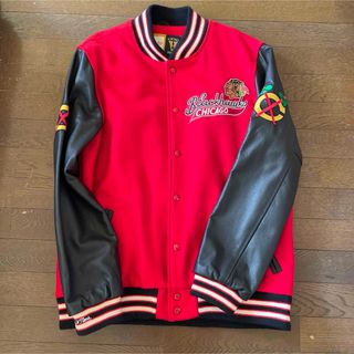 MITCHELL & NESS - シカゴブラックホークススタジアムジャケット