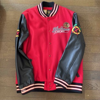 MITCHELL & NESS - シカゴブラックホークススタジアムジャケット