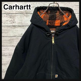 カーハート(carhartt)の1050【希少3XLサイズ】カーハート☆ロゴタグ中綿チェックアクティブジャケット(ブルゾン)