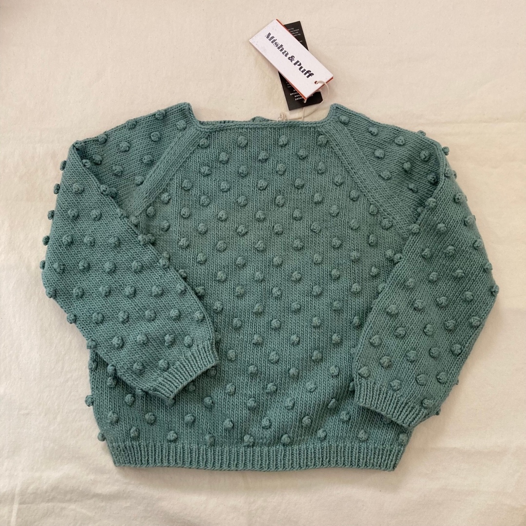 mishaandpuff popcornsweater 目新し 3-4Y mishaandpuff popcornsweater 目新し 3-4Y