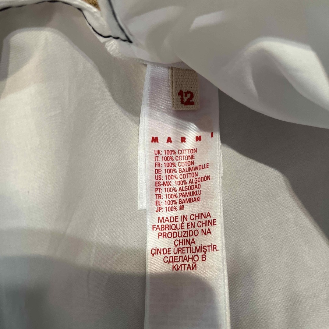 Marni(マルニ)の新品 MARNI 大人着用可能 キッズ ロングシャツ 12Y レディースのトップス(シャツ/ブラウス(長袖/七分))の商品写真