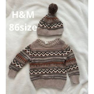 H&M - 【美品】H&M ベビー　ニット　86サイズ　セット