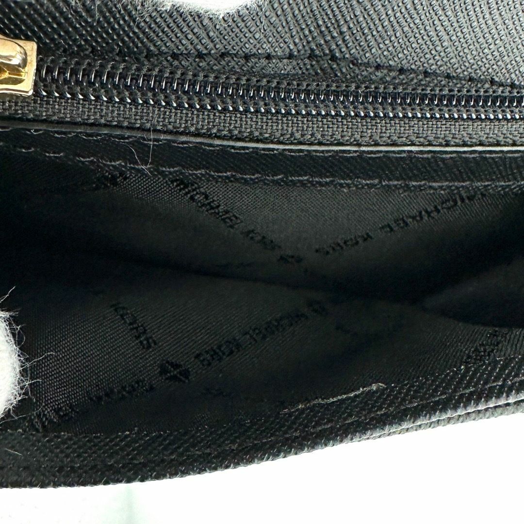 Michael Kors(マイケルコース)の【超美品✨】マイケルコース 二つ折り 財布 ウォレット ブラック レディースのファッション小物(財布)の商品写真