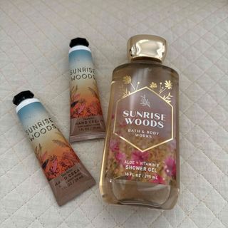 バスアンドボディーワークス(Bath & Body Works)の新品　バスアンドボディワークス　ボディソープ&ハンドクリーム2本　癒し香り(ボディソープ/石鹸)