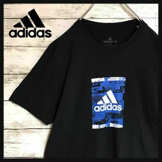 アディダス(adidas)の【希少デザイン】アディダス　センターロゴ入りTシャツ　入手困難　E638(Tシャツ/カットソー(半袖/袖なし))