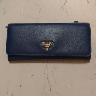 プラダ(PRADA)のPRADA  プラダ  サフィアーノレザー  長財布(財布)