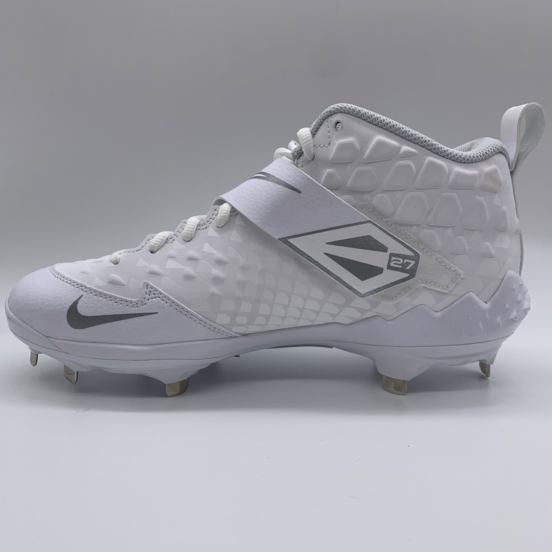 NIKE - NIKE トラウト 野球 スパイク ホワイト 白 金具 27 NIKE - NIKE トラウト 野球 スパイク ホワイト 白 金具 27