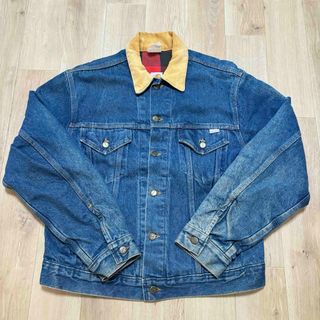 kzk_古着80s USA製 CARHARTT ブラック デニム トラッカージャケット 希少