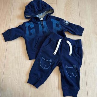 ベビーギャップ(babyGAP)のGAP パーカー　ズボン　上下セット　50 60(トレーナー)