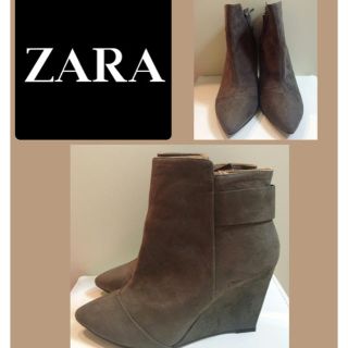 ザラ(ZARA)のZARA♡グレースエード ショートブーツ♡(ブーティ)