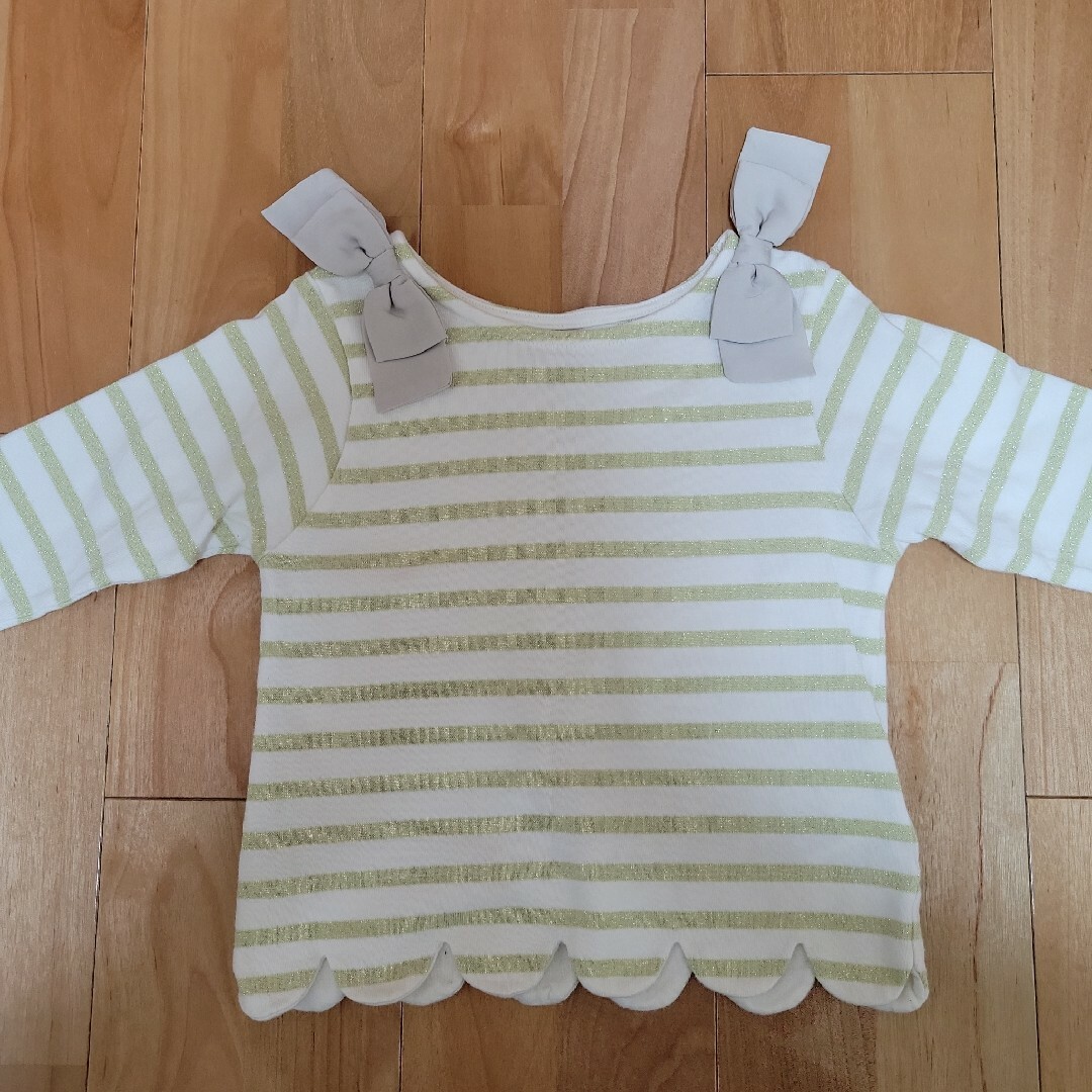 petit main(プティマイン)のプティマイン　トップス　2枚セット キッズ/ベビー/マタニティのキッズ服女の子用(90cm~)(Tシャツ/カットソー)の商品写真