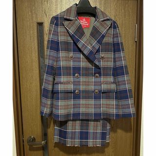 ヴィヴィアンウエストウッド(Vivienne Westwood)のVivienne Westwood チェック　セットアップ　ジャケット　スカート(セット/コーデ)