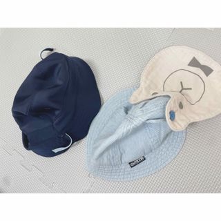 ベビーギャップ(babyGAP)の帽子　46センチ　日よけ　ゴム付き　46センチ(帽子)