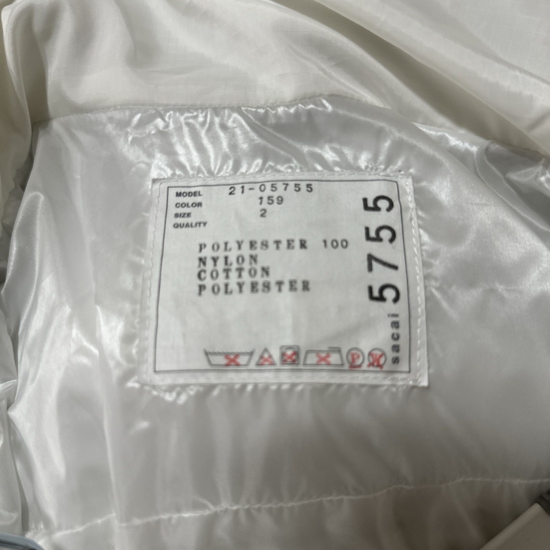 sacai - お値下げ sacai 白ダウンの通販 by Kii's shop|サカイ sacai - お値下げ sacai 白ダウンの通販 by Kii's shop|サカイ