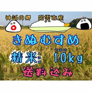 きぬむすめ【精米】【〔玄米時〕約10㎏】(米/穀物)