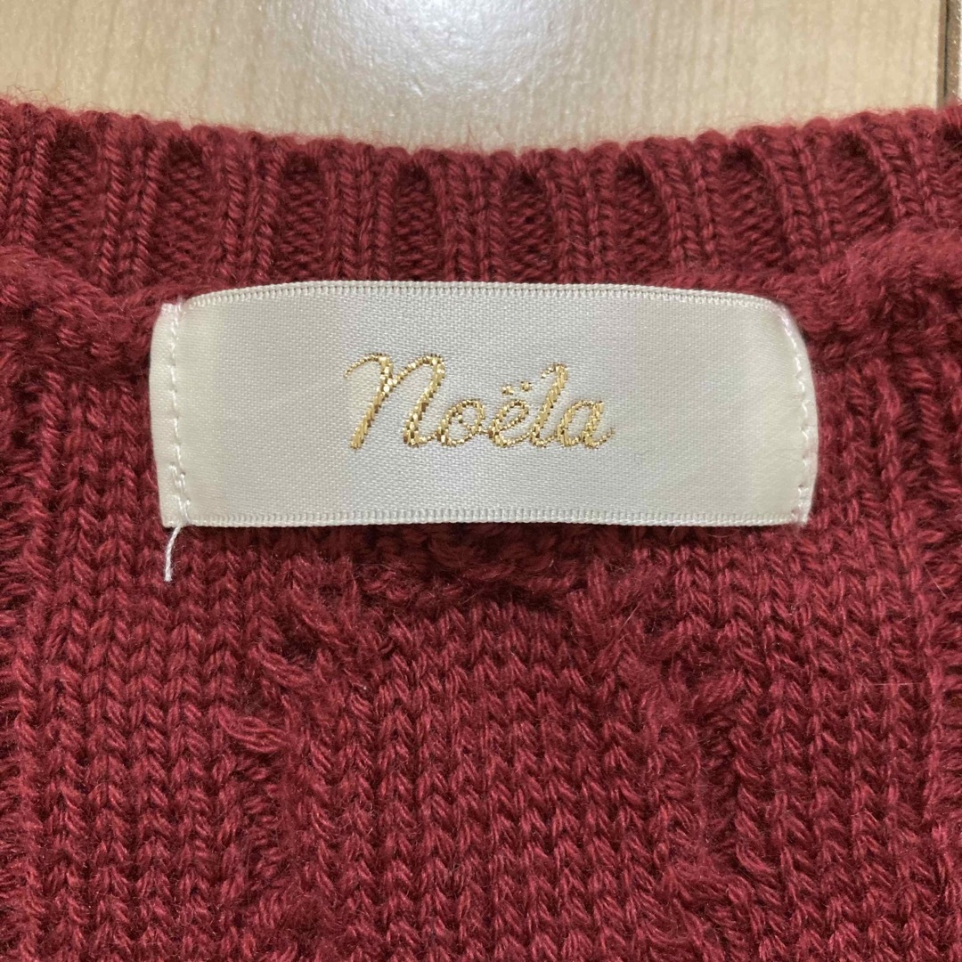 Noela(ノエラ)のNoela   ノエラ　ボルドー　ニット レディースのトップス(ニット/セーター)の商品写真