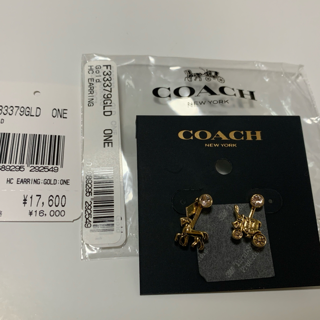 COACH(コーチ)の【新品未使用品】COACH ピアス レディースのアクセサリー(ピアス)の商品写真