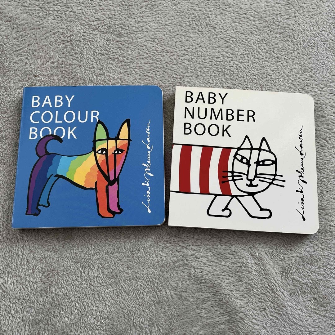 Lisa Larson(リサラーソン)のBABY NUMBER BOOK、BABY COLOR BOOK  エンタメ/ホビーの本(絵本/児童書)の商品写真