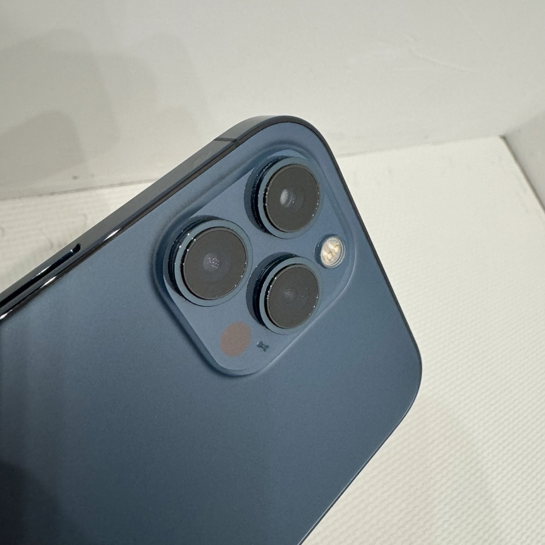 美品】iPhone12 Pro Max パシフィックブルー 128GB 美品】iPhone12 Pro Max パシフィックブルー 128GB