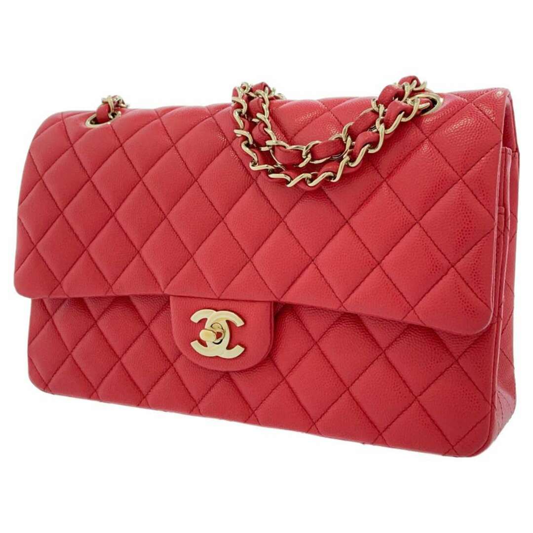 CHANEL(シャネル)のシャネル チェーンショルダーバッグ マトラッセ25 ココマーク キャビアスキン ダブルチェーン A01112 CHANEL レディースのバッグ(ショルダーバッグ)の商品写真