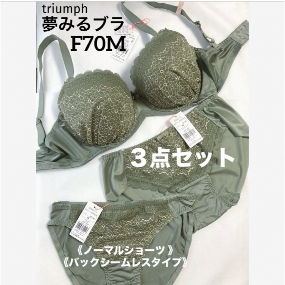 Triumph(トリンプ)の【新品タグ付】triumphペアショーツ２枚付き❤︎F70M（定価¥7,249） レディースの下着/アンダーウェア(ブラ&ショーツセット)の商品写真