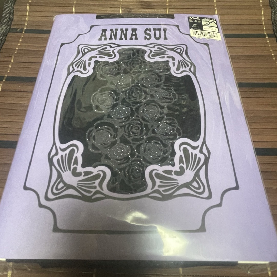 ANNA SUI(アナスイ)の⑰アナスイ ANNA SUI  ハッピーローズ柄（70デニール）タイツ　M～L  レディースのレッグウェア(タイツ/ストッキング)の商品写真