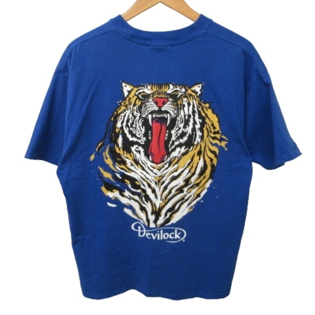 BEDWIN(ベドウィン)のベドウィン＆ザハードブレイカーズ×デビロック Tシャツ カットソー 青 S メンズのトップス(Tシャツ/カットソー(半袖/袖なし))の商品写真