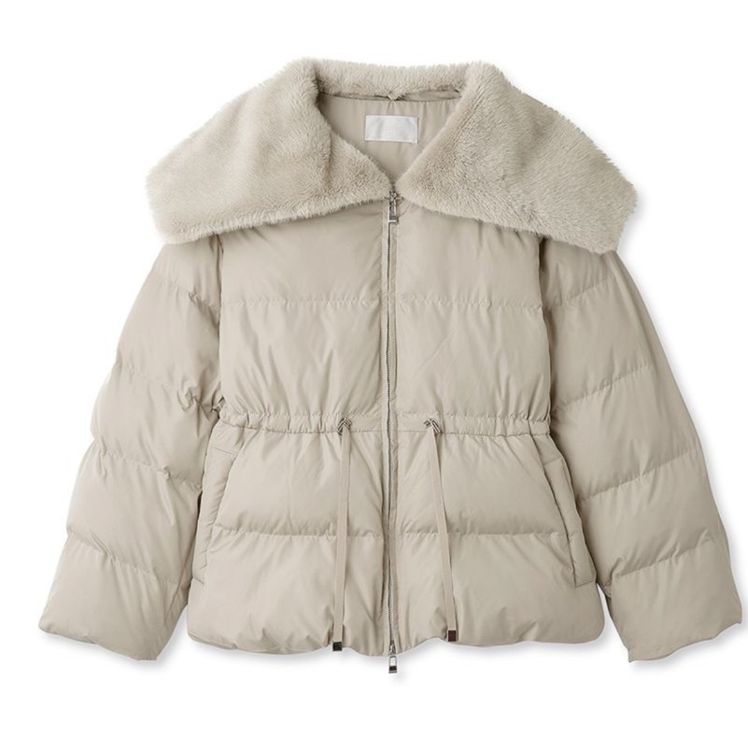 CELFORD(セルフォード)の新品タグ付　ファー衿付き中綿コート　BEG M CELFORD レディースのジャケット/アウター(ダウンジャケット)の商品写真