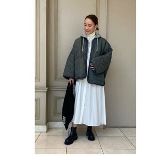 ハイク(HYKE)のHYKE QUILTED LINER JACKET キルティングジャケット(ノーカラージャケット)