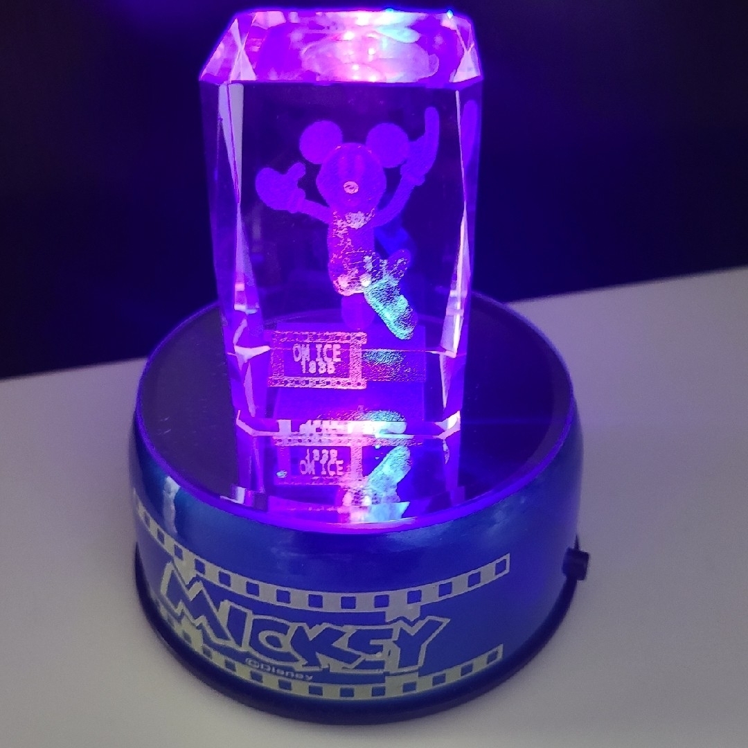 Disney - ミッキー クリスタルオブジェ クリスタルライト LED Disney - ミッキー クリスタルオブジェ クリスタルライト LED
