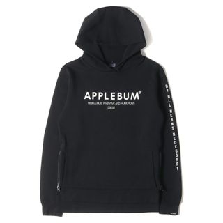 アップルバム(APPLEBUM)のAPPLEBUM アップルバム パーカー サイズ: サイドジップ テック スウェット プルオーバー パーカー ブラック 黒 トップス フーディー 【メンズ】【中古】(パーカー)