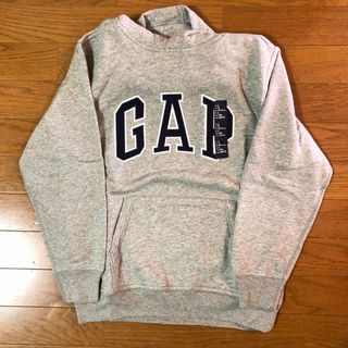 ギャップ(GAP)のGAP kids 裏起毛長袖トレーナー フードつき/グレー 140 ギャップ(ジャケット/上着)