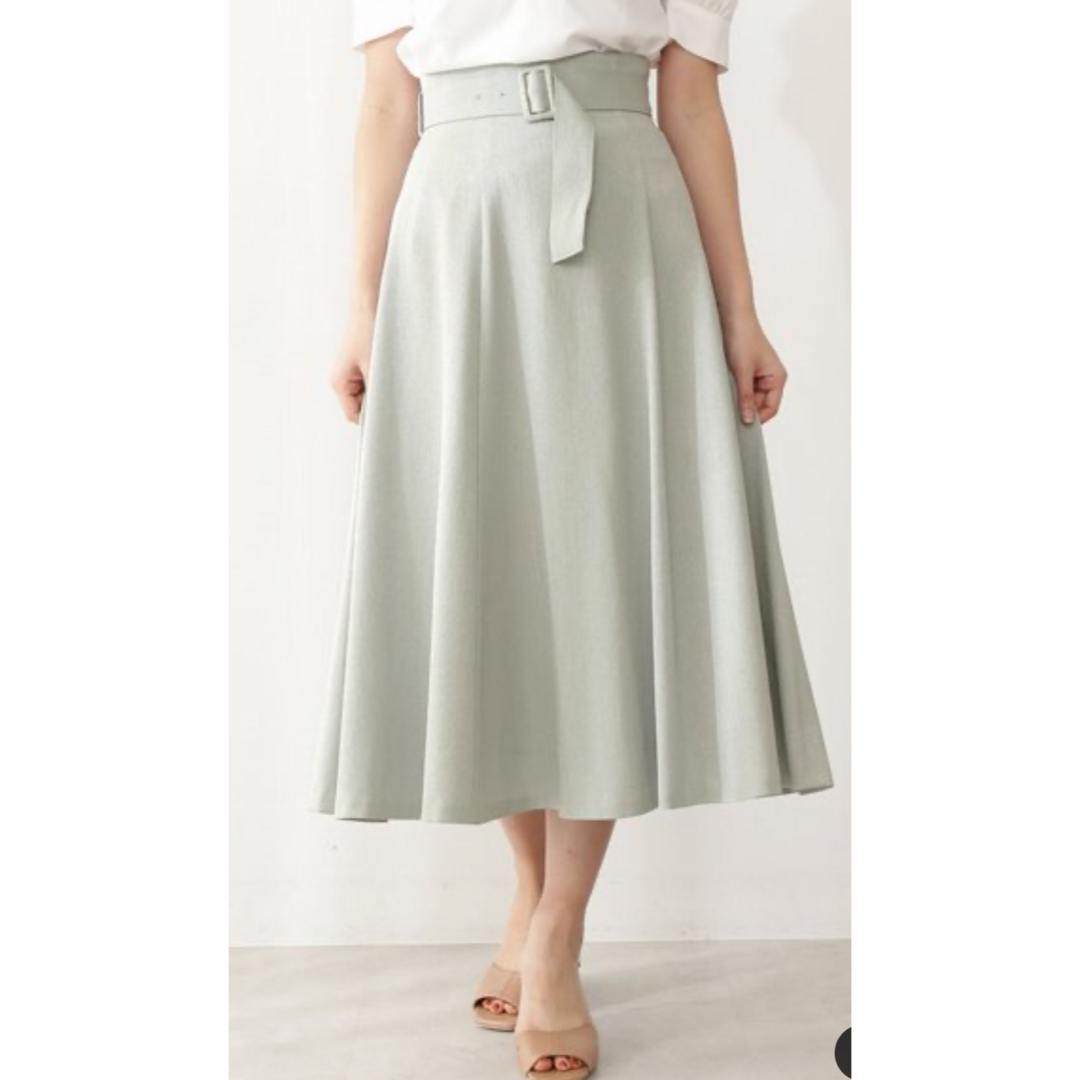 PROPORTION BODY DRESSING(プロポーションボディドレッシング)のベルト付フレアスカート レディースのスカート(ロングスカート)の商品写真