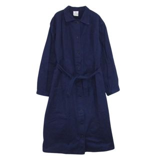 イタリア軍 Italian army  ヴィンテージ 80s Italian army nurse coat コットン ナース コート ネイビー系 サイズ表記無【中古】(その他)