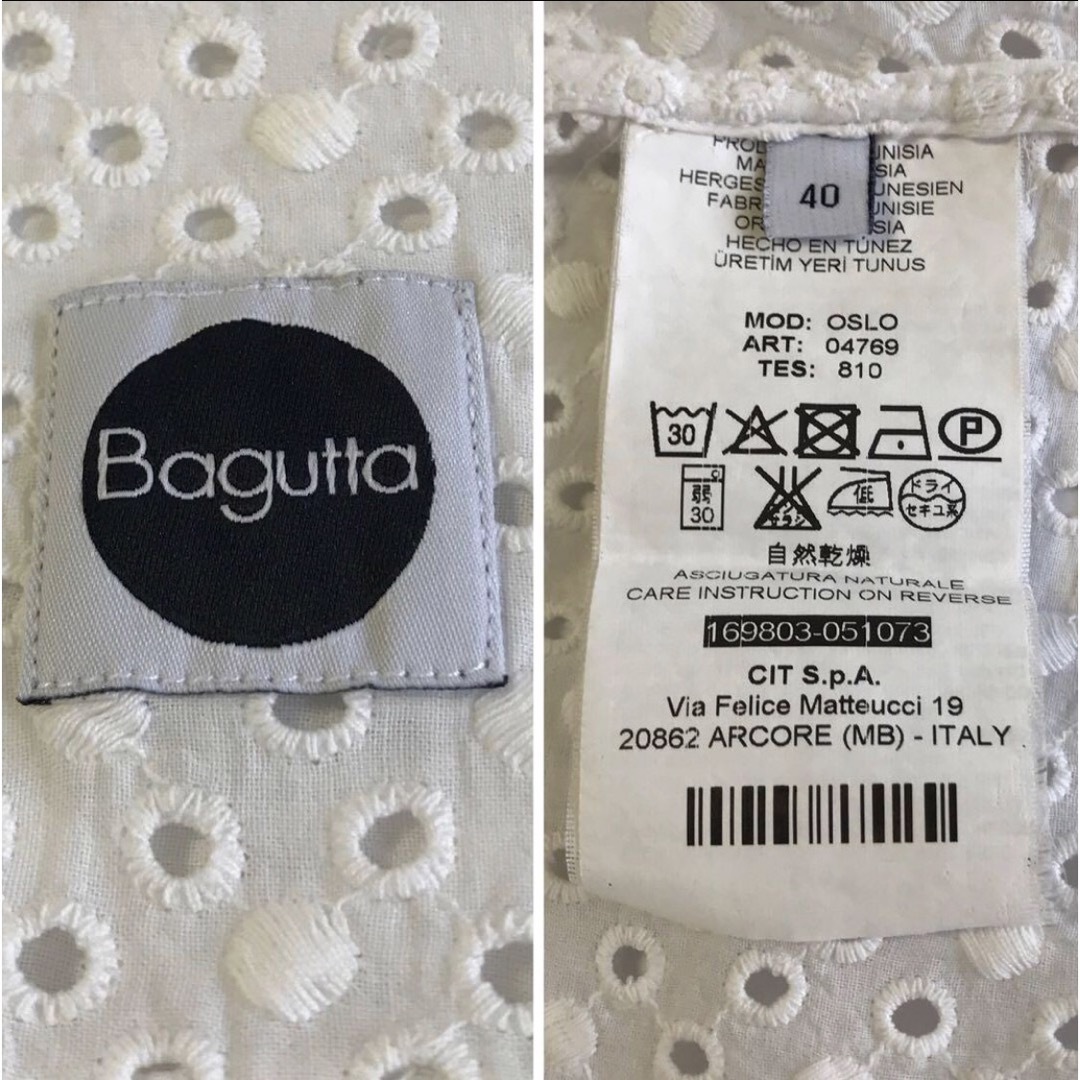 BAGUTTA(バグッタ)のBagutta 半袖 レースシャツ レディースのトップス(シャツ/ブラウス(半袖/袖なし))の商品写真