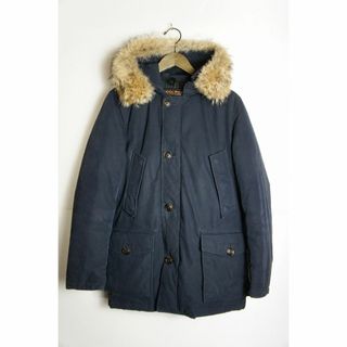 正規 WOOLRICH ウールリッチ ダウン ジャケット ブルゾン 紺325N▲