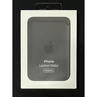 アイフォーン(iPhone)のApple MagSafe対応 iPhoneレザーウォレット - ブラック(iPhoneケース)