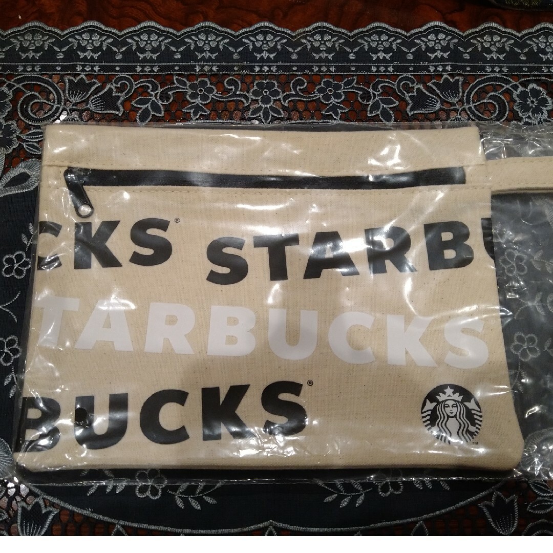 Starbucks(スターバックス)のスタバポーチ ハンドメイドのファッション小物(ポーチ)の商品写真